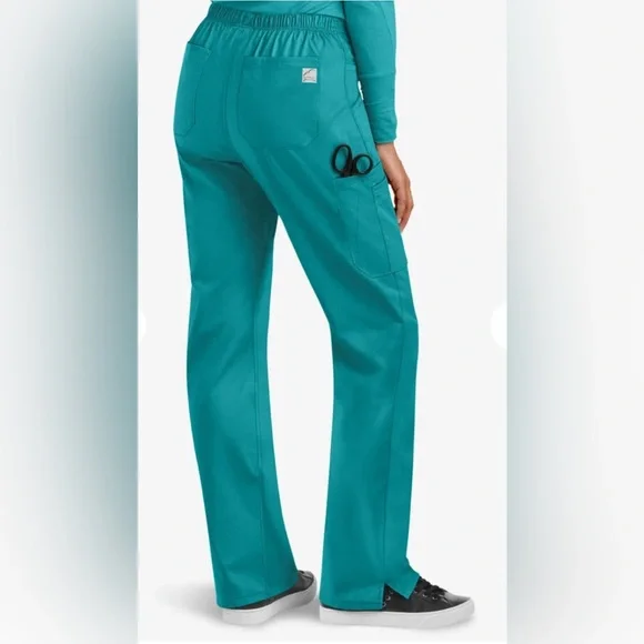 UA Butter-Soft Stretch Teal Scrubs - Picture 6 of 6
